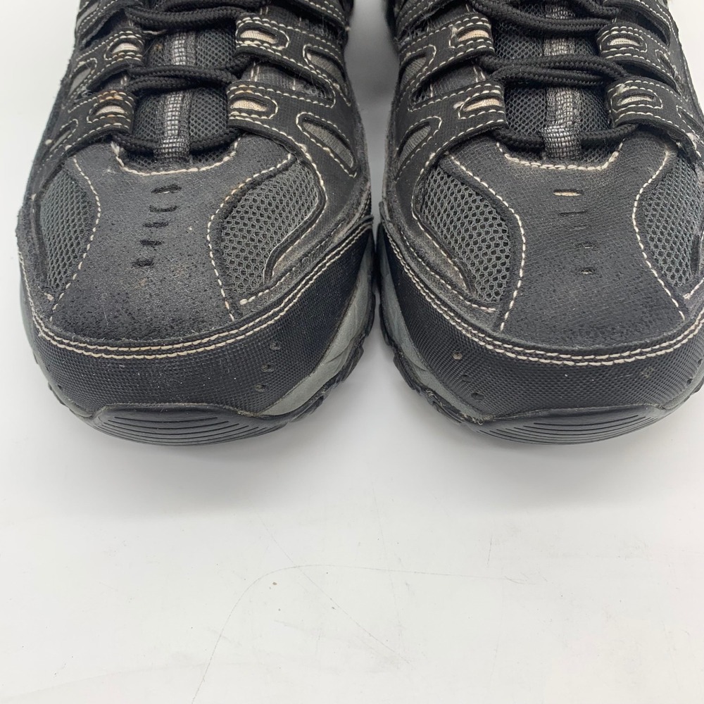 Skechers After Burn Mens 11 Black Charcoal Trail Walking Shoes 50125 BKCC - Picture 2 of 10